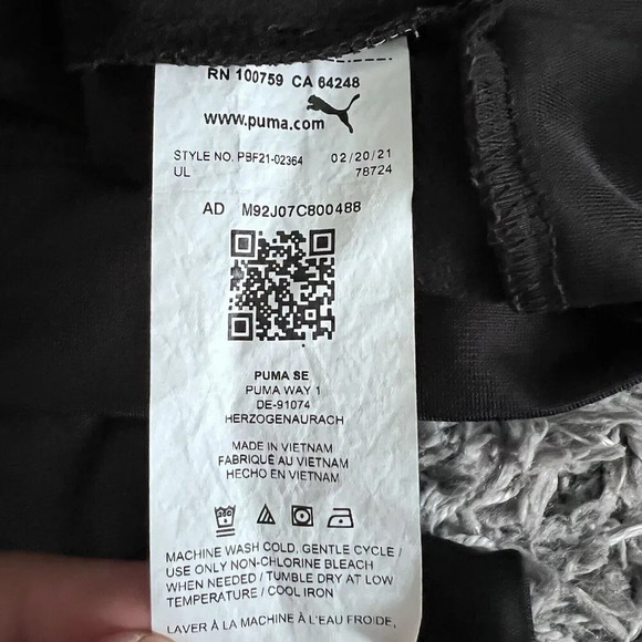 Puma Minicats Baby Toddler Tracksuit Track Top Joggers Black Size 12 Months - Picture 8 of 8